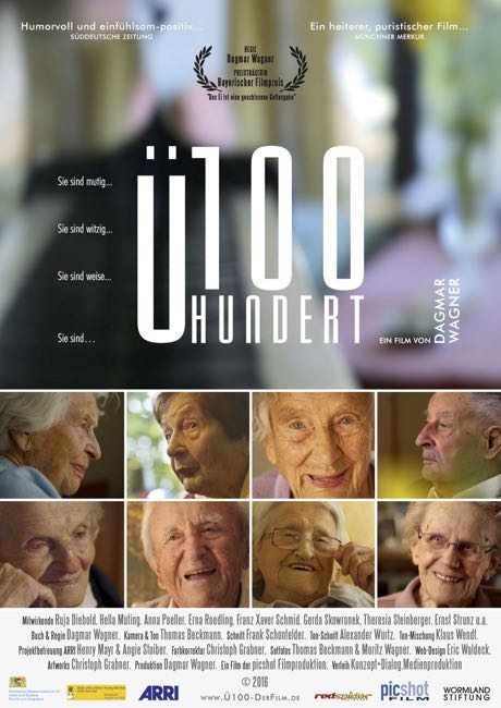 Der Kinodokumentarfilm "Ü100" von Dagmar Wagner wird ab dem 6. April 2017 in den deutschen Kinos zu sehen sein!